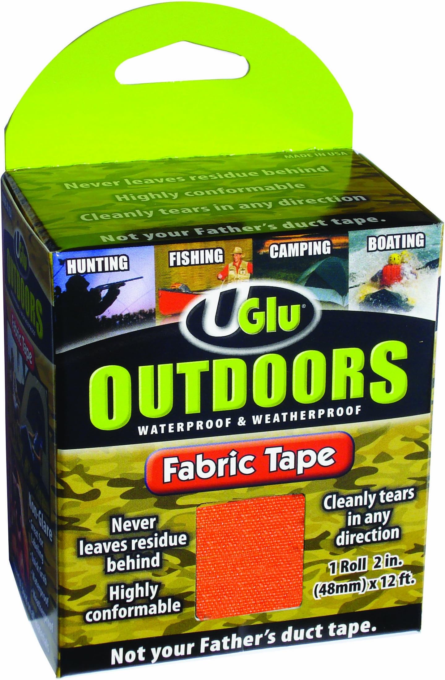 UGlu MSP403 Fabric Tape, Flourescent Orange