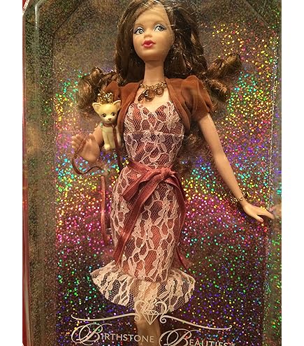 Amazon.com: Miss Topaz Barbie Doll; Birthstone Beauties Pink Label 