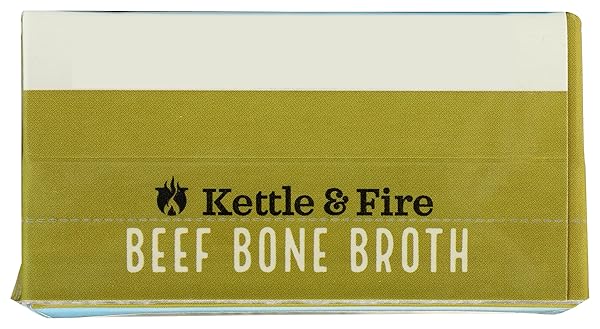 KETTLE & FIRE REGENERATIVE AGRICULTURE BEEF BONE BROTH, 16.9 OZ