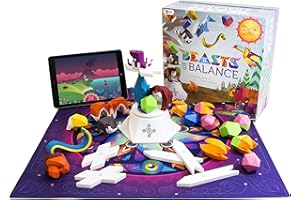 SENSIBLE OBJECT Beasts of Balance - A Digital Tabletop Hybrid Family Stacking Game For Ages 7+ (BOB-COR-WW-1/GEN)Plinth included
