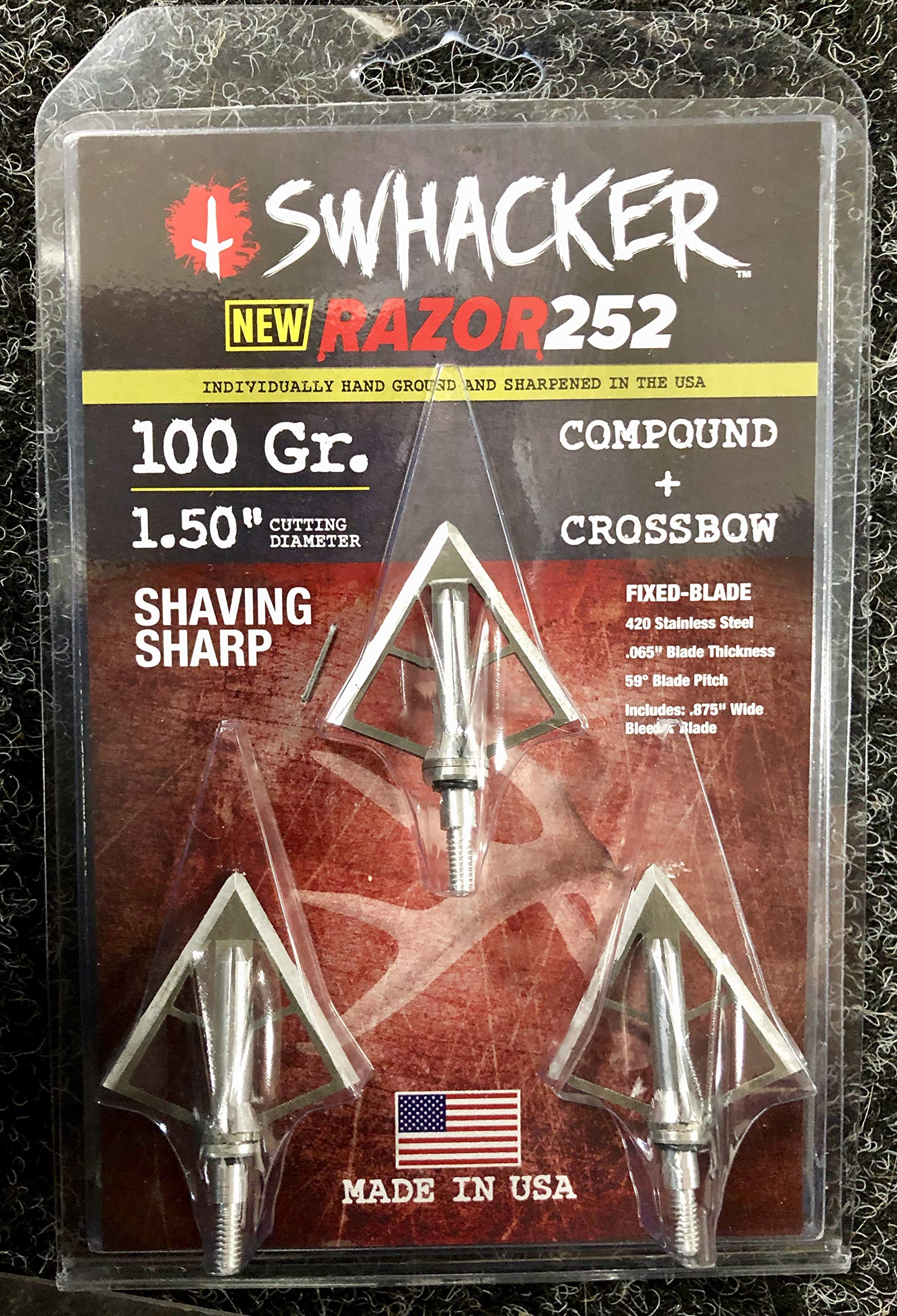 Swhacker Razor 252 4 Blade 100gr Broadhead