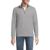 Lands' End Men's Bedford Rib Casual Quarter Zip Sweater