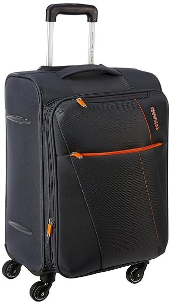 American Tourister Michigan Polyester 57 cms Grey Carry-On (AMT Michigan SP57CM TSA Grey)