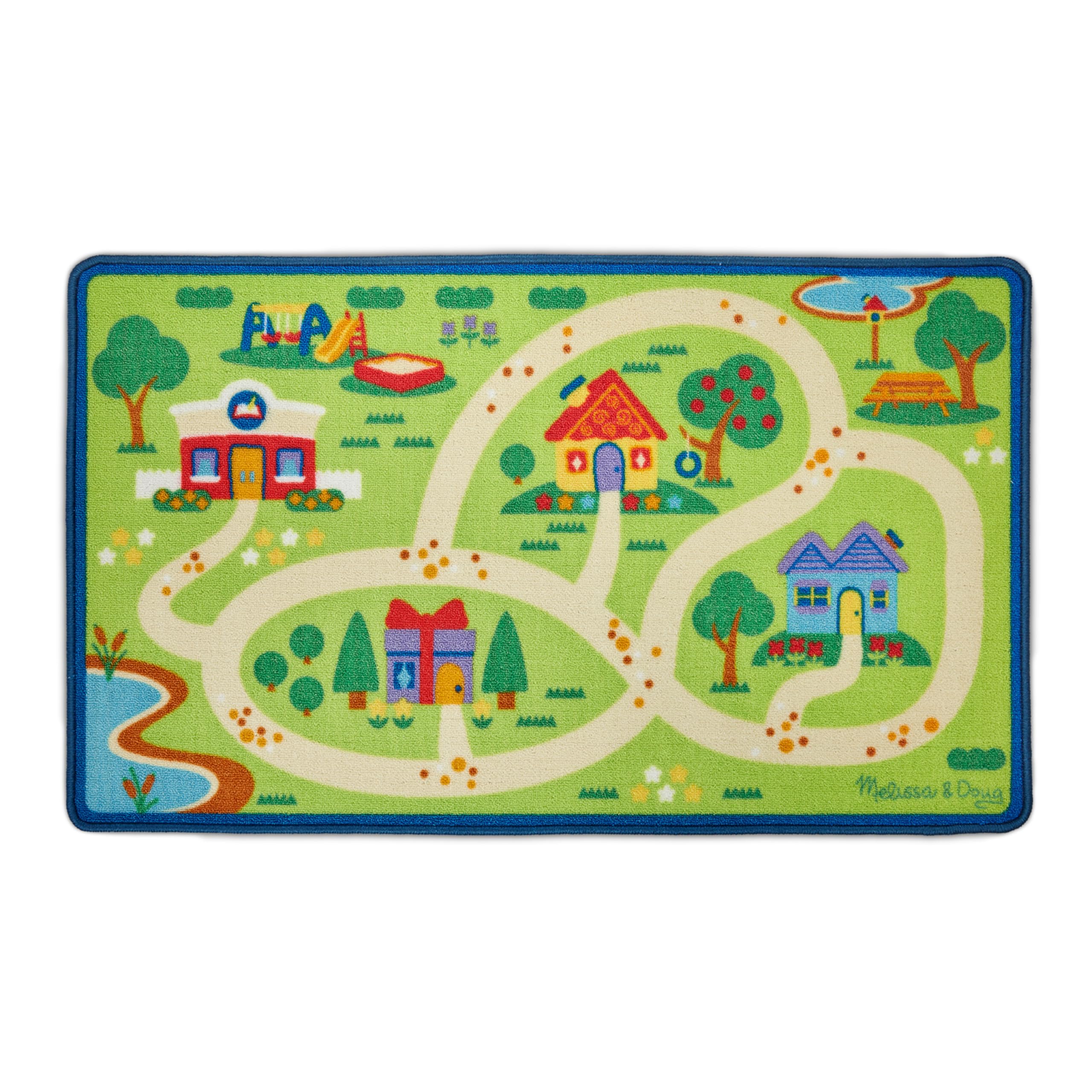 Melissa & Doug: Blue's Clues Town Activity Rug 112cm x 66cm | Playspaces and Decor | 3+ | Gift for Boy or Girl
