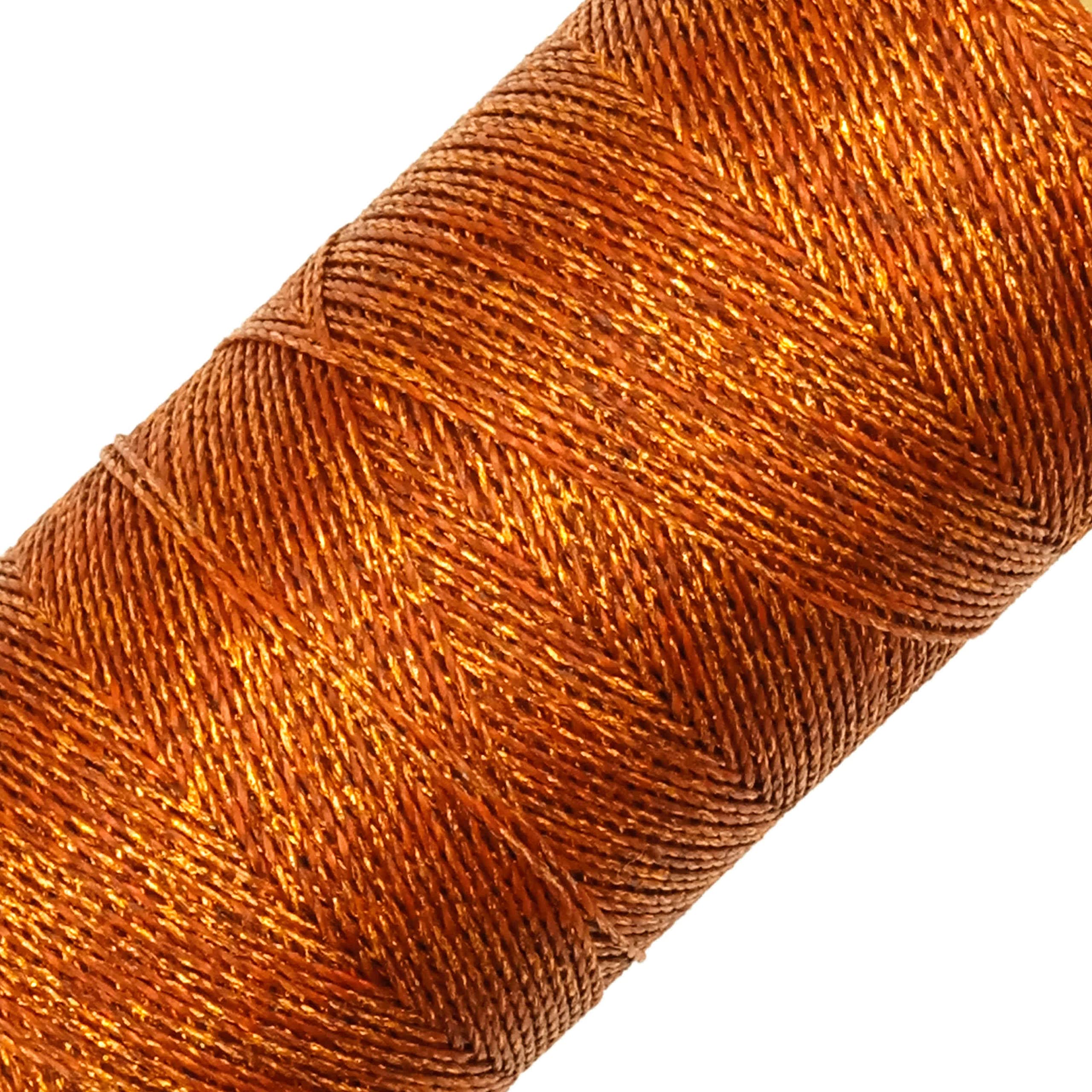 LINHASITA Linhasita Waxed Thread 100g / 360m 0.5mm Thick Polyester Macrame 30 Colours (Copper)