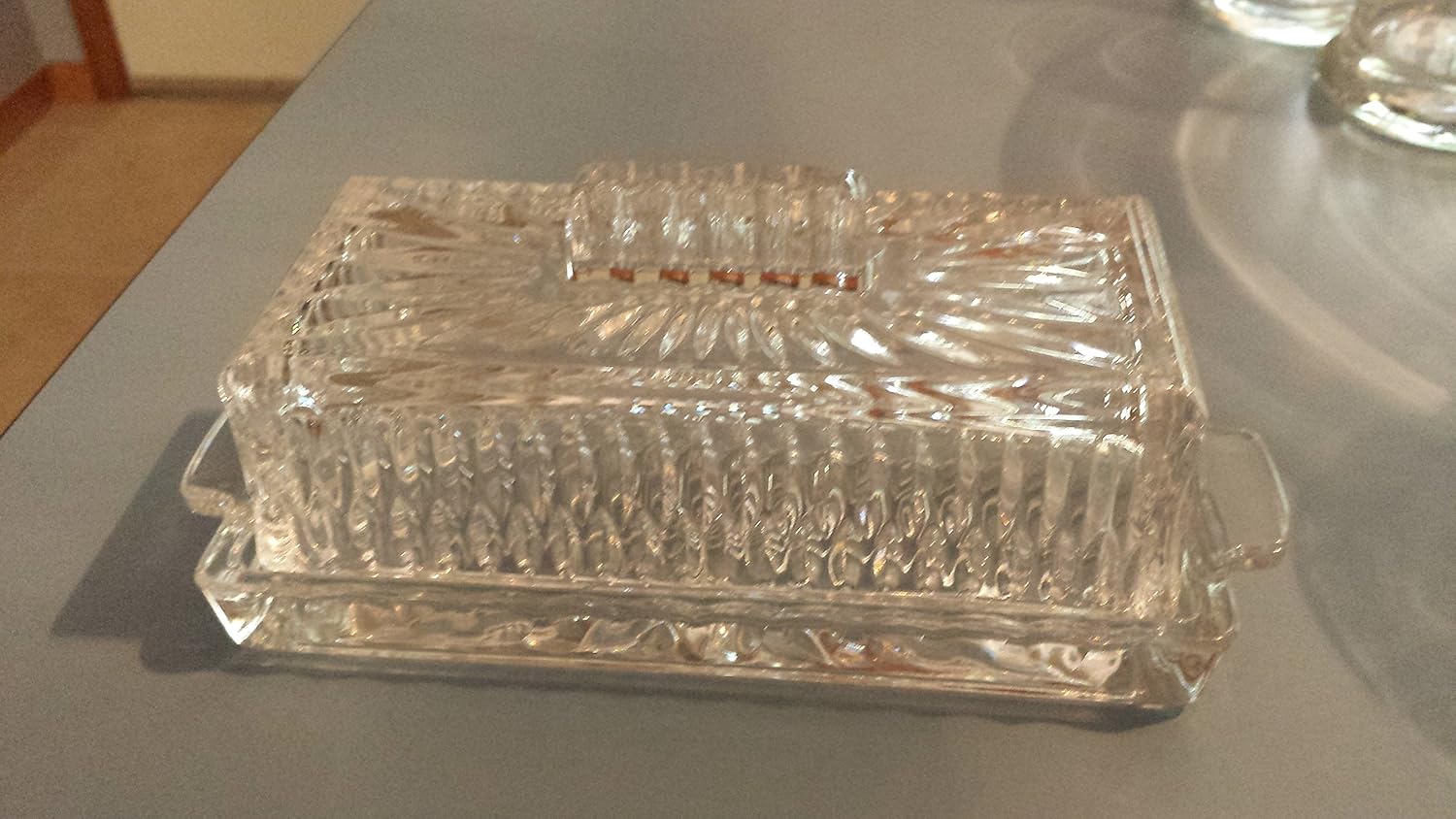 Princess House Lead Crystal Butter Dish Everything Else