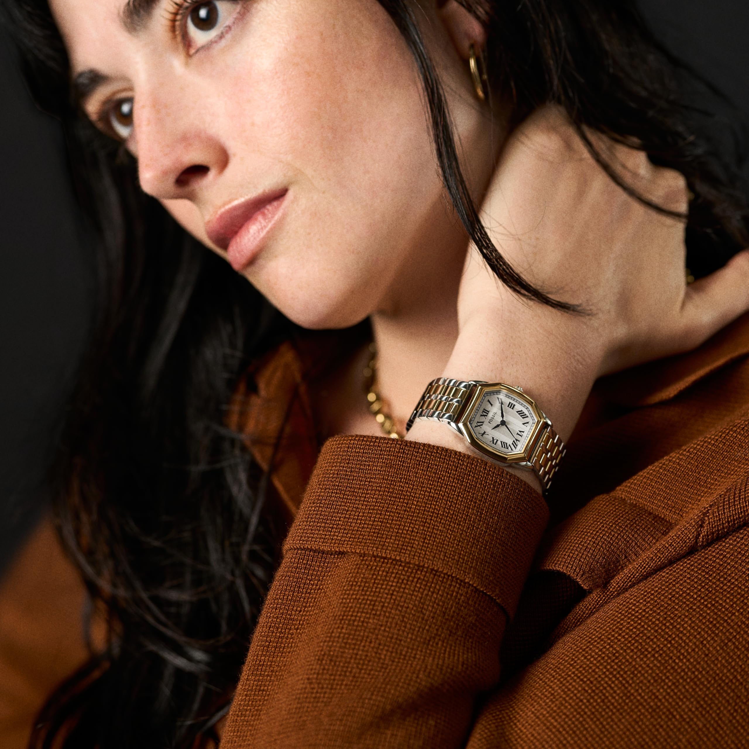 Fossil Women's Harlow Three-Hand Stainless Steel Bracelet Watch