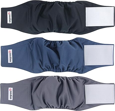 wegreeco washable male dog belly wrap