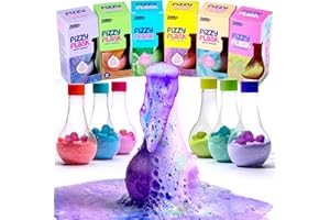 Tubby Tots Bath Potion Kits for Kids - 6 Pk - Bath Bombs for Kids - Toddler Bubble Foam Colors Fizzies - Bathtub Toys for Kid Ages 4-8 Years Old - Science Soap Potions Kit Age 3 4 5 6 7 8 - Non Toxic
