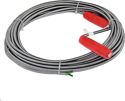 Rohrreinigungsspirale 9mm X 20m Abflussspirale Rohrreinigungswelle Einfache Rohrreinigung Amazon De Baumarkt