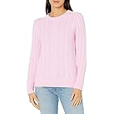 Amazon Essentials womens Fisherman Cable Crewneck Sweater