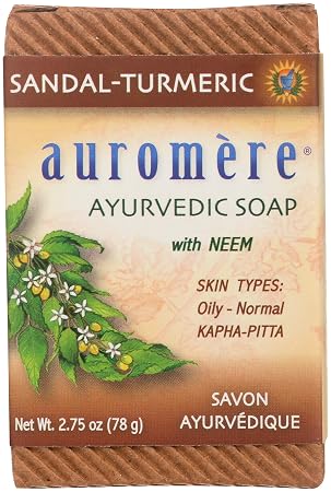 Auromere ayurvedic bar soap sandalwood-turmeric - 2.75oz (027275400014)