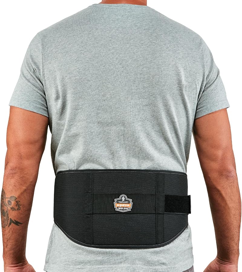 Ergodyne ProFlex 1500 Weight Lifters Back Support Belt Medium Black Rigid