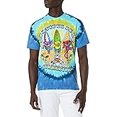 Liquid Blue Men's Grateful Dead-Beach Bear Bingo T-Shirt