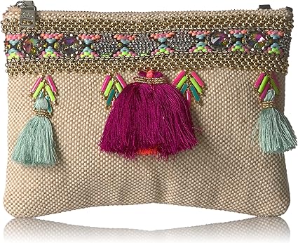 steve madden embroidered clutch