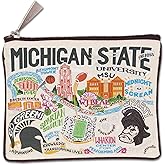 Catstudio Michigan State University Collegiate Zipper Pouch Purse | Holds Your Phone, Coins, Makeup, Dog Treats, & Tech Tools