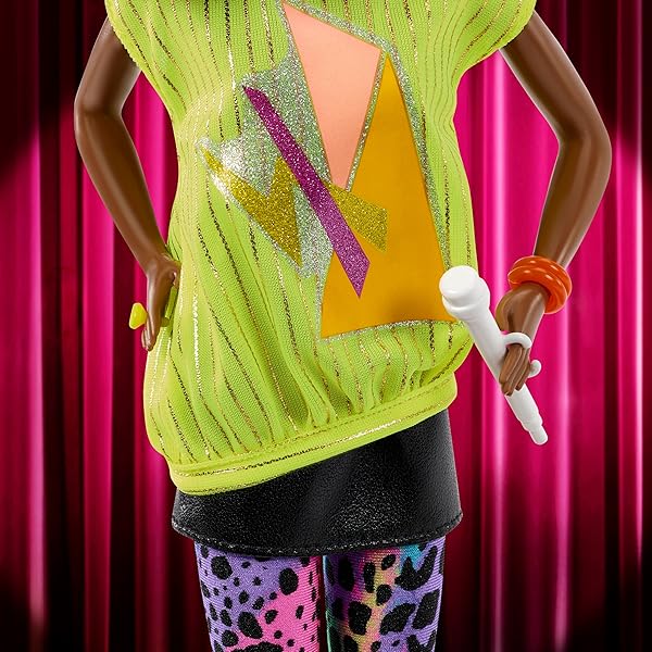 BARBIE SIGNATURE DOLL, AND THE ROCKERS COLLECTIBLE REPRO DEEDEE DOLL, 40TH ANNIVERSARY OF 1986 LINE, DOLL STAND AND DISPLAYABLE PACKAGING