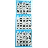 3 on Blue Bingo Paper Cards - 1000 cards