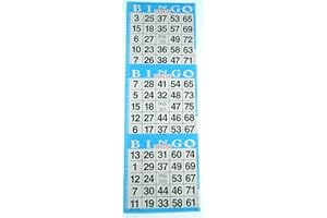 3 on Blue Bingo Paper Cards - 1000 cards