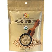 Organic Sesame Seeds Sprouted and Roasted - Great Gift, Healthy Snack for Vegans, Cooks and Chefs, Salad Topper, Clean…