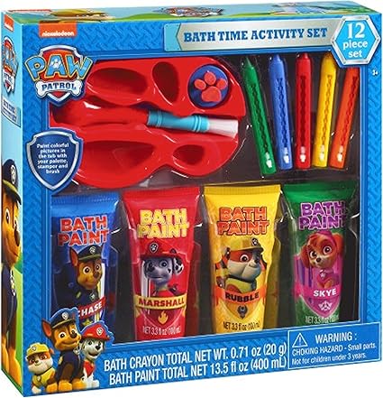 Paw Patrol Bath Time Paint Set with Qty 