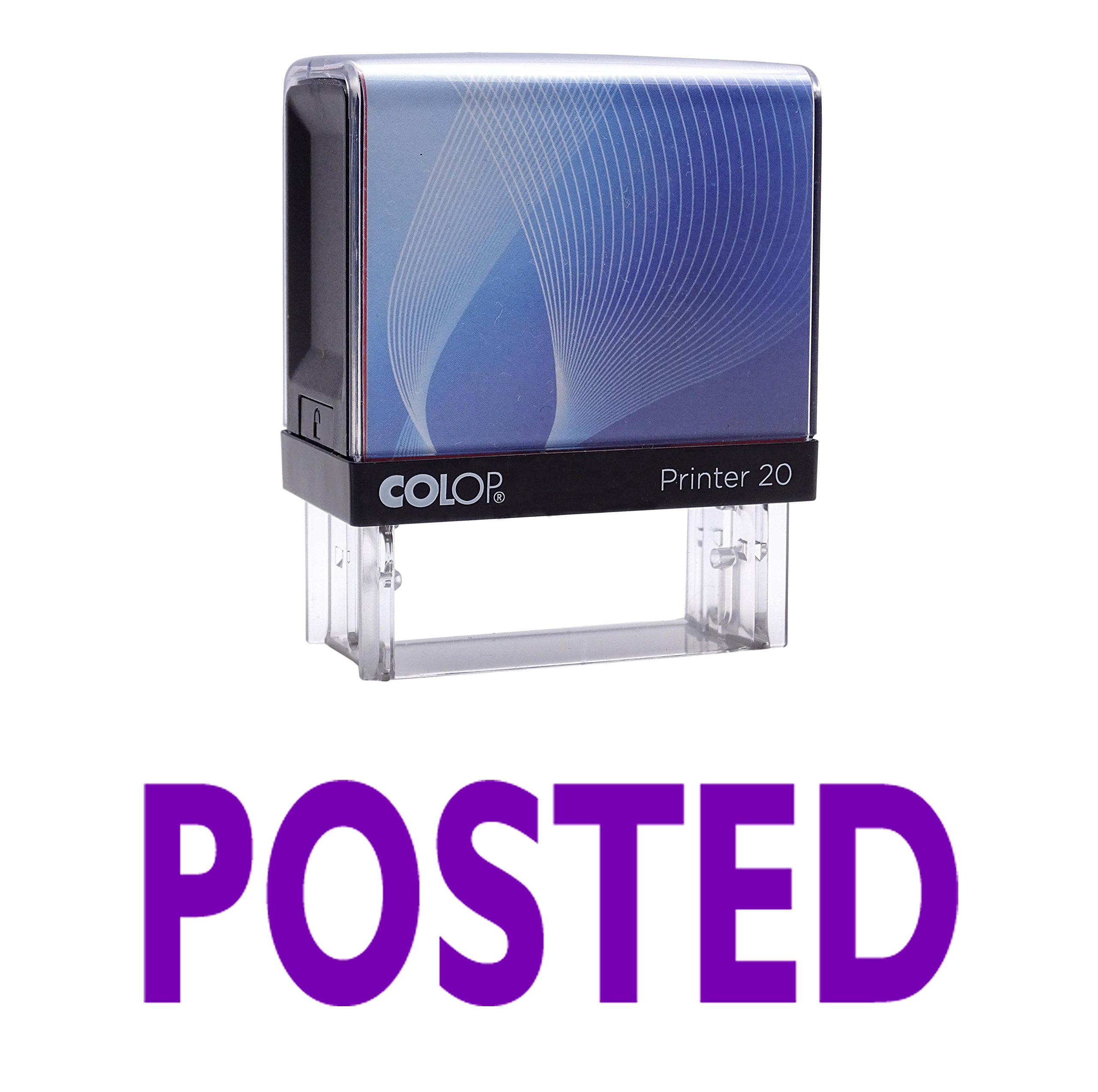 Posted Self Inking Rubber Stamp Custom Colop Office Stationary P20 Mini Stamper