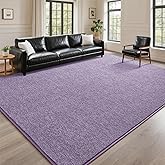 DweIke Rugs for Bedroom Living Room, 5x7 ft Purple Area Rug, Washable Memory Foam Indoor Carpet, Modern Non-Slip Ultra Soft Carpets for Kids Boys Girls Adults Nursery Dorm Home Decor