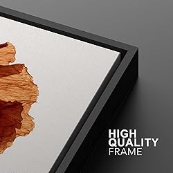 MUDECOR Framed Canvas Print Wall Art Set Rust Red
