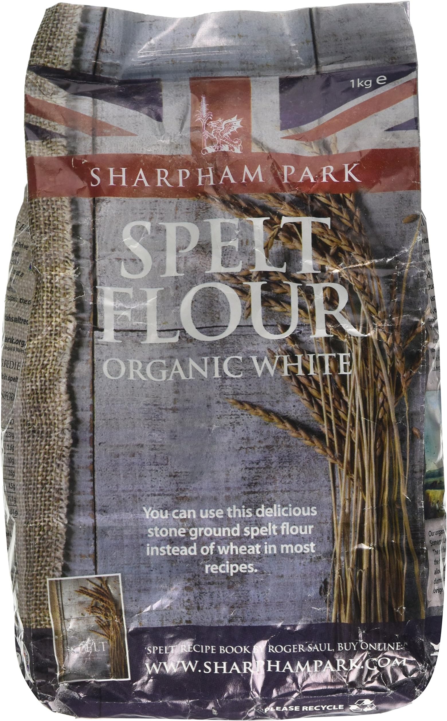 Sharpham ParkOrganic White Spelt Flour, 1 kg