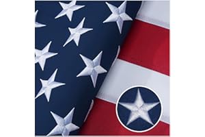 GYAOZII American Flag 4x6 Ft Indestructible Outdoor, Long Lasting, Heavy Duty, TearProof Polyester, Fade Resistant, High Wind US Outside Flags with Embroidered Stars, Sewn Stripes, Brass Grommets