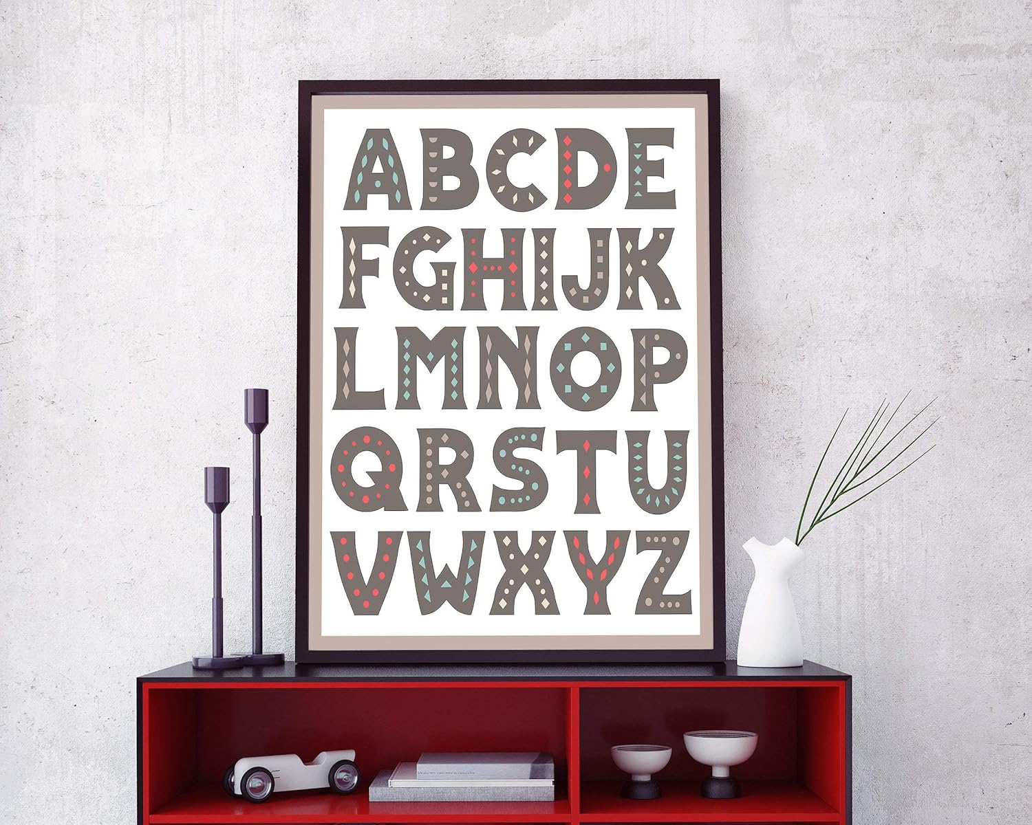 Alphabet MalertaART Poster Wall Home ... Art ABC PRINTABLE