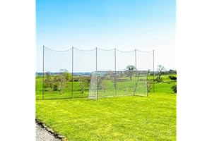 Stop That Ball™ - Socketed Ball Stop Net & Post System | Multi-Sport Ball Stop Netting for Backyard | Stop Any Basketball, So