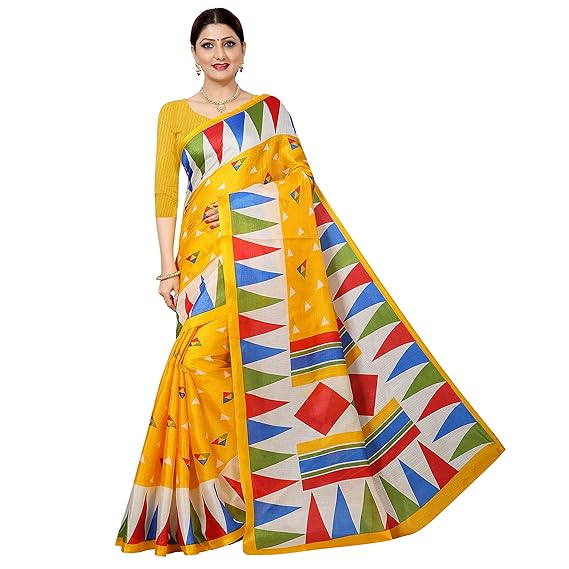 Womens Vimalnath Synthetics Khadi Saree with Blouse Piece