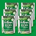 Fullgreen Riced Broccoli & Cauliflower - Low-Carb & Low-Cal Broccoli & Cauliflower Rice - 89% Less Carbs Than Rice - Vegan, Gluten/Grain Free & Non GMO - Heat & Eat in Minutes - Includes 6 Pouches