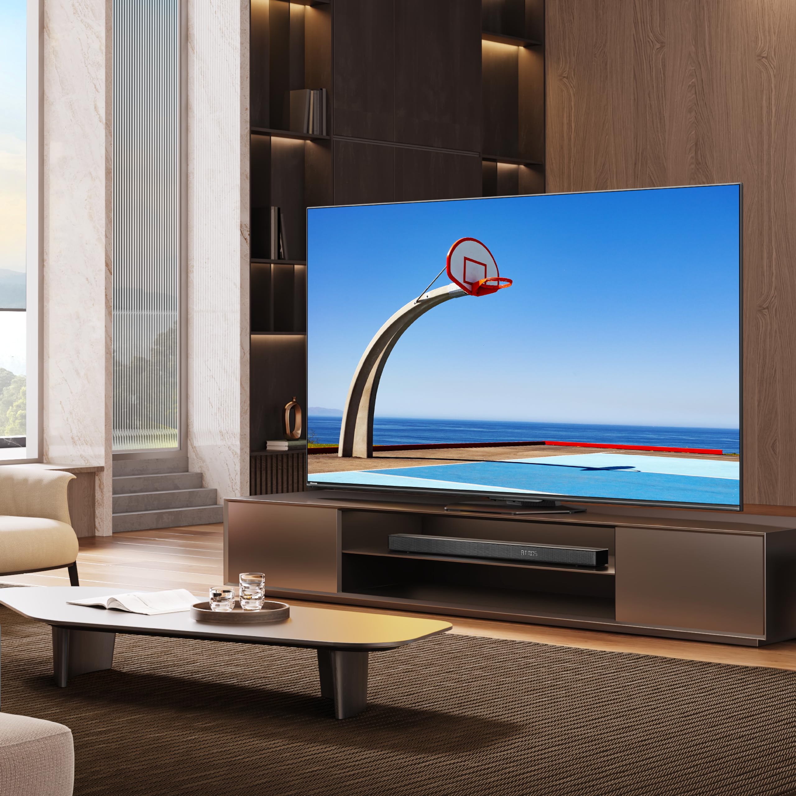 Hisense 85-Inch Class U8 Series Mini-LED ULED 4K UHD Google Smart TV (85U8N) - QLED, Dolby Vision IQ, Dolby Atmos, Full Array Local Dimming Pro, 144Hz Game Mode Pro, Alexa Compatibility