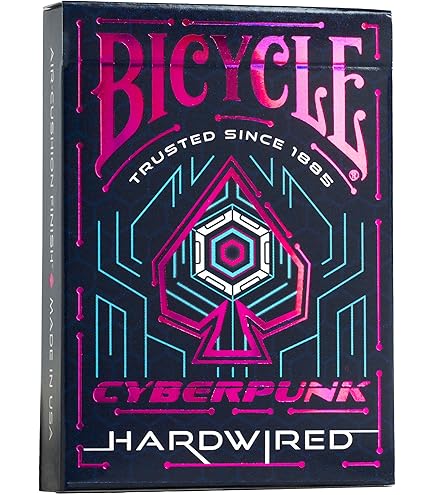 Amazon.com: Bicycle Grid 2.0 Red Playing Cards Glows Under