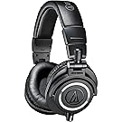 Audio-Technica ATH-M50x Over-Ear Professional Studio Monitor Headphones (Black)