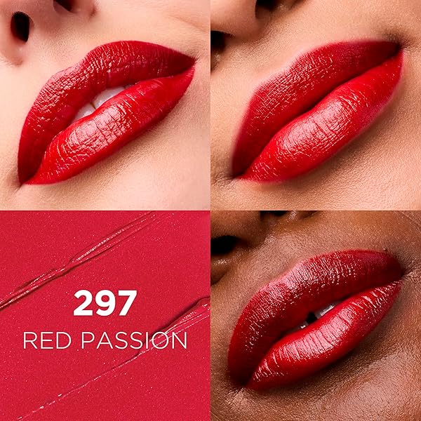 L’OREAL PARIS COLOUR RICHE ORIGINAL CREAMY, HYDRATING SATIN LIPSTICK WITH ARGAN OIL AND VITAMIN E, RED PASSION , 1 COUNT