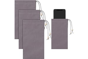 Ribbonlic 3 Pcs Emf Blocking Phone Case Emf Shield Sleeve Protection Cell Phone Pouch Fits in Pocket Smartphone Case Shield Bag Defense Against Signal Intrusion GPS and Signal, 7.5" x 4"(Gray)