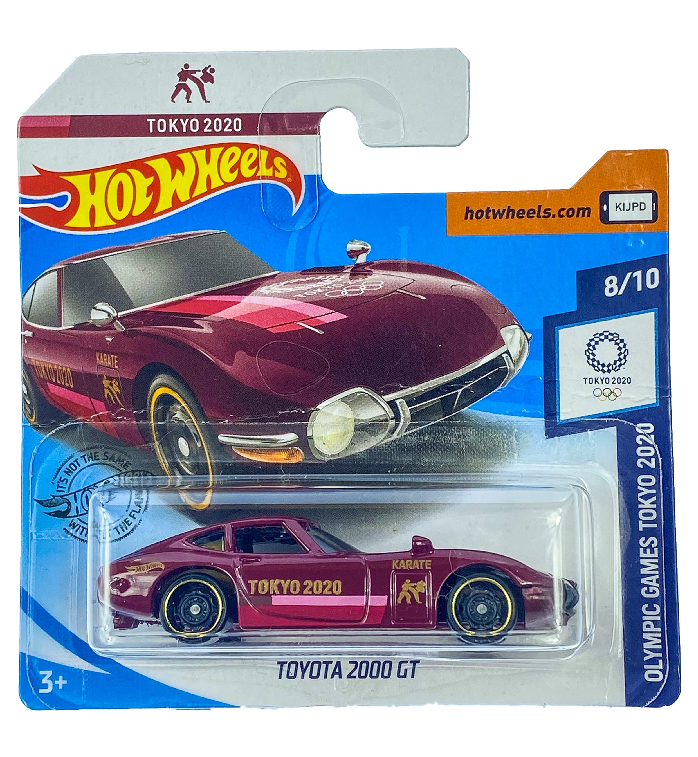 Hot Wheels Toyota 2000 GT (Maroon) 8/10 Olympic Games Tokyo 2020 - 184/250 (Short Card) GHC98