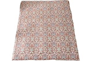 Arzocolia 100% Cotton Futon Cover for Japanese Futon Floor Mattress with Zipper Twin Full Queen Machine Washable Super Soft (Red Toned Flower, Queen)