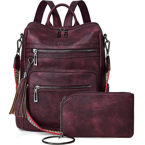 Amazon.com: VASCHY Backpack Purse for Women, Large Vegan  display picture 1