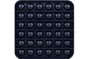 All-New Totti Pop Fidget Toy Satisfying Big Push it Bubble Fidget Sensory Toy Stress and Anxiety Relief Novelty Gift for Both Children and Adults | Square, Black