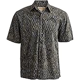 Hawaiian Shirt for Men Casual Button Down Short Sleeve Cotton Summer Batik Aloha Shirt