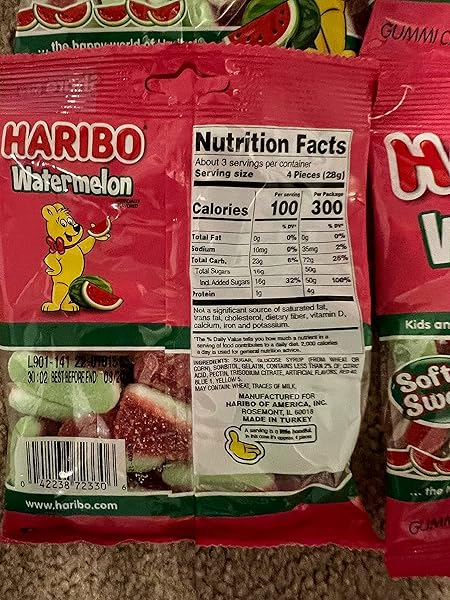 HARIBO WATERMELON 3.1 OZ (4 PACK)