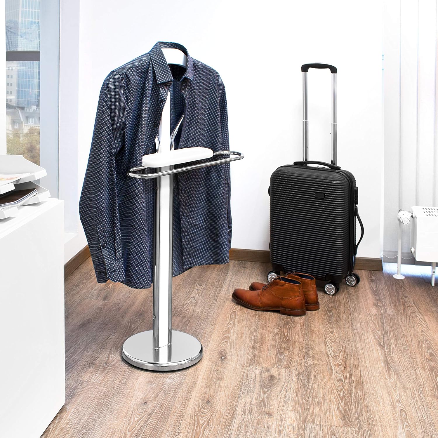 bremermann Valet Stand in white (chrome) - Image 4