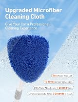 AstroAI Car Windscreen Cleaner with 4 Microfiber Pads Detachable Handle view 4