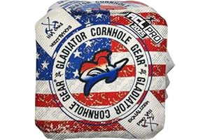 GLADIATOR CORNHOLE GEAR Gladiator | ACL Cornhole Bags | Professional Cornhole Bags Slick and Stick | Regulation Size Weight