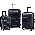 Samsonite Omni PC Hardside Expandable Luggage with Spinner Wheels, Navy, 3-Piece Set (20/24/28)