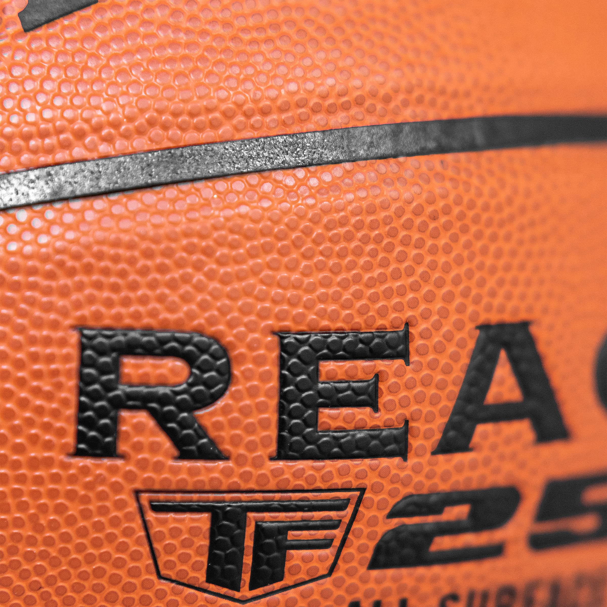 Spalding React TF-250 Faux Leather Indoor/Outdoor Basketball with Butyl Bladder, Orange, Size: 6 (Suitable for Practice/Match/Training) + Free Air Needle 4